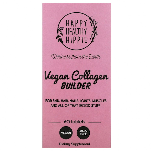 Happy Healthy Hippie, Vegan Collagen Builder, 60 таблеток #1
