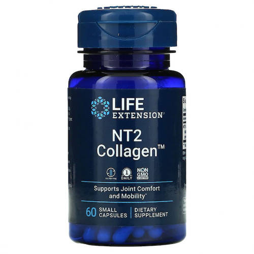 Life Extension, NT2 Collagen, 60 маленьких капсул #1