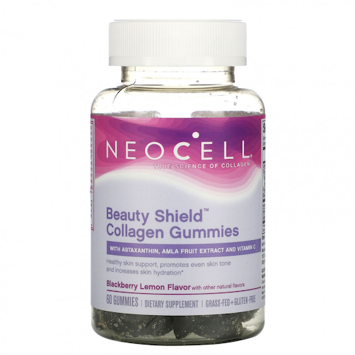 Neocell, Beauty Shield, жевательные мармеладки с коллагеном, ежевика и лимон, 60 жевательных таблеток #1
