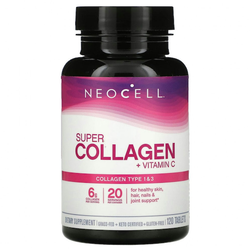 Neocell, Super Collagen + C, добавка с коллагеном и витамином C, 120 таблеток #1