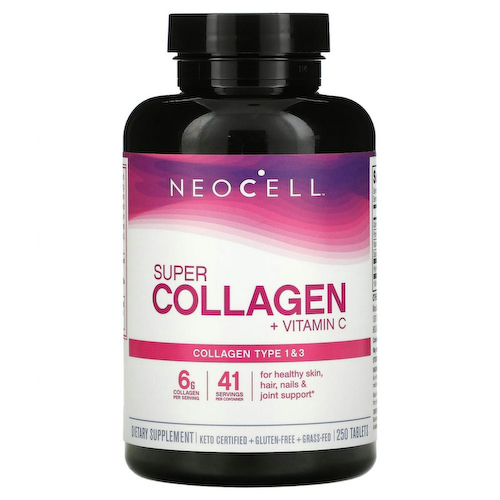 Neocell, Super Collagen + C, добавка с коллагеном и витамином C, 250 таблеток #1