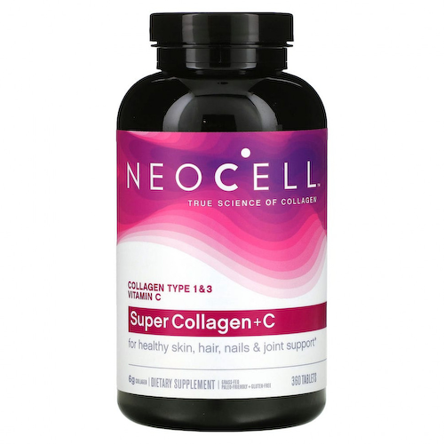 Neocell, Super Collagen + C, коллаген типа 1 и 3 с витамином C, 360 таблеток #1