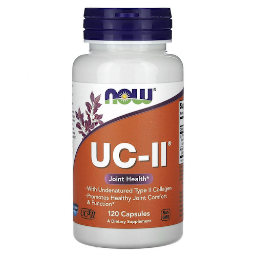NOW Foods, UC-II, добавка для здоровья суставов, неденатурированный коллаген типа II, 120 растительных капсул #1