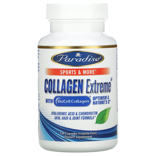 Paradise Herbs, Collagen Extreme с коллагеном BioCell, OptiMSM и натруальным витамином C, 120 капсул #1