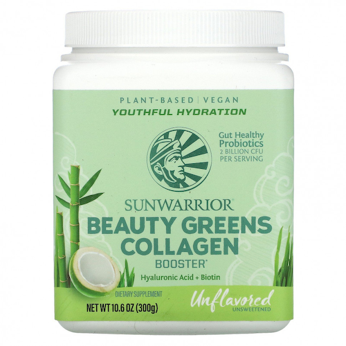 Sunwarrior, Beauty Greens Collagen Booster, без добавок, 300 г (10,6 унции) #1