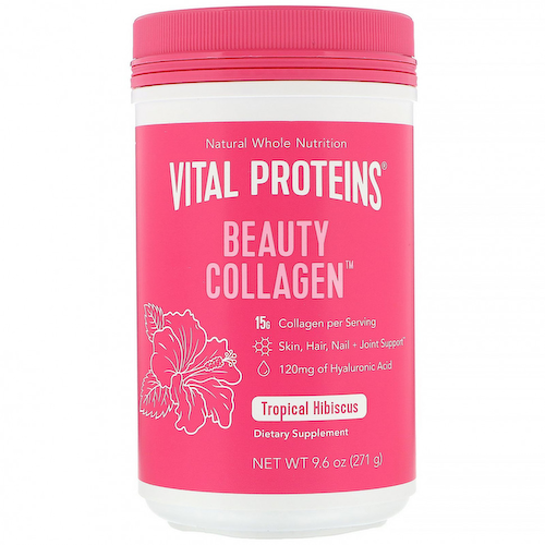 Vital Proteins, Beauty Collagen, коллаген со вкусом тропического гибискуса, 271 г (9,6 унции) #1