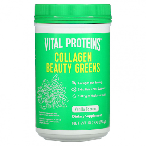 Vital Proteins, Collagen Beauty Greens, ваниль и кокос, 288 г (10,2 унции) #1