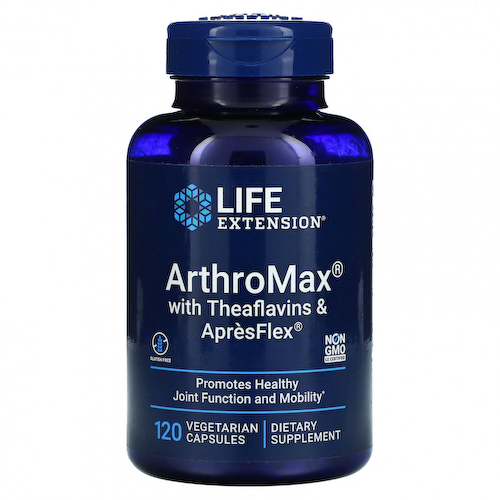 Life Extension, ArthroMax, ApresFlex и теафлавины, 120 вегетарианских капсул #1