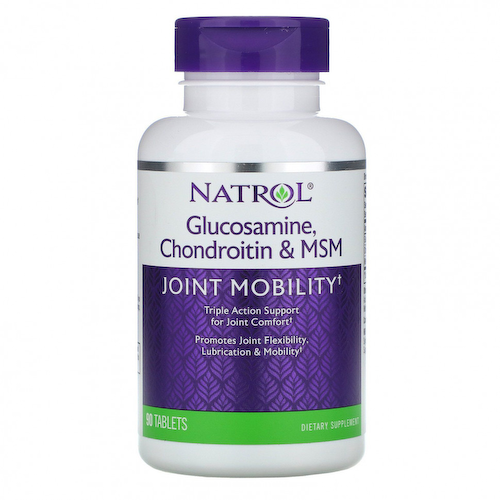 Natrol, Глюкозамин, хондроитин и метилсульфонилметан, 90 таблеток #1