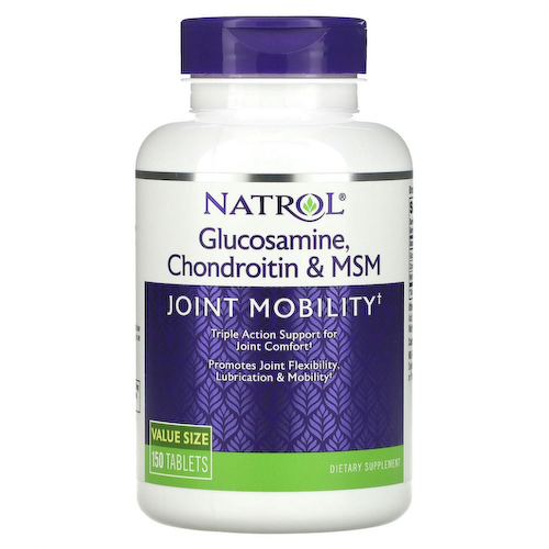 Natrol, Глюкозамин, хондроитин и MSM, 150 таблеток #1
