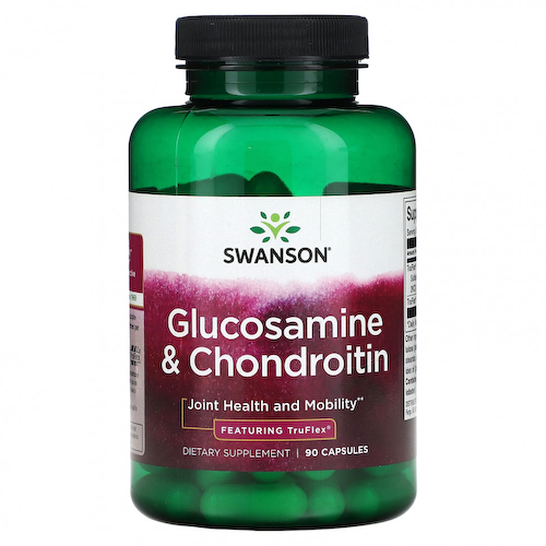 Swanson, Глюкозамин и хондроитин, с TruFlex, 90 капсул #1