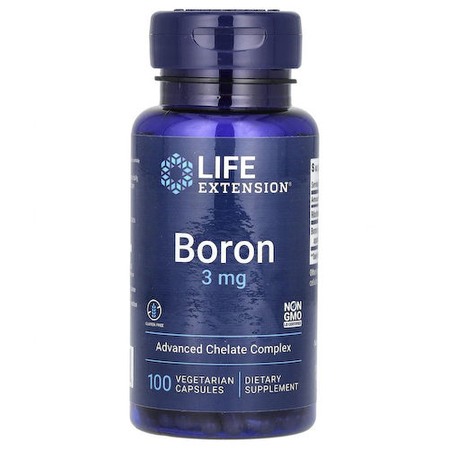 Life Extension, бор, 3 мг, 100 вегетарианских капсул #1