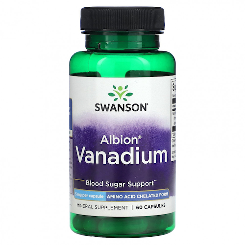 Swanson, Albion Vanadium, 5 мг, 60 капсул #1
