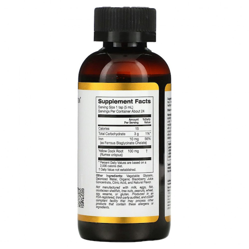 California Gold Nutrition, железо, 118 мл (4 жидк. унции) #1