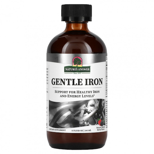 Nature's Answer, Gentle Iron, натуральное ягодное ассорти, 240 мл (8 жидк. Унций) #1
