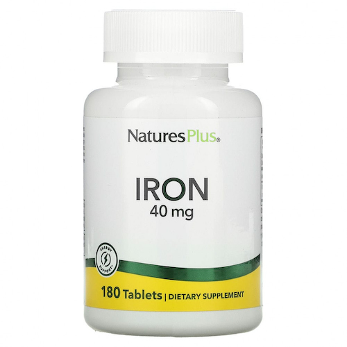 NaturesPlus, Железо, 20 мг, 180 таблеток #1