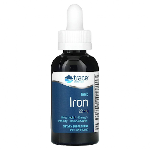 Trace Minerals ®, ионизированное железо, 22 мг, 56 мл (1,9 жидк. унции) #1