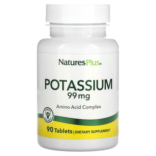 NaturesPlus, Калий, 99 мг, 90 таблеток #1