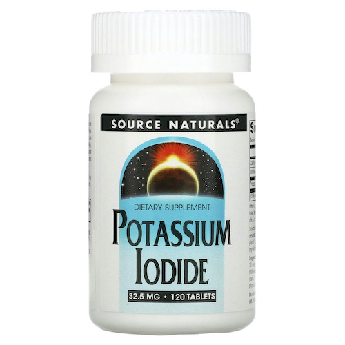 Source Naturals, йодид калия, 32,5 мкг, 120 таблеток #1