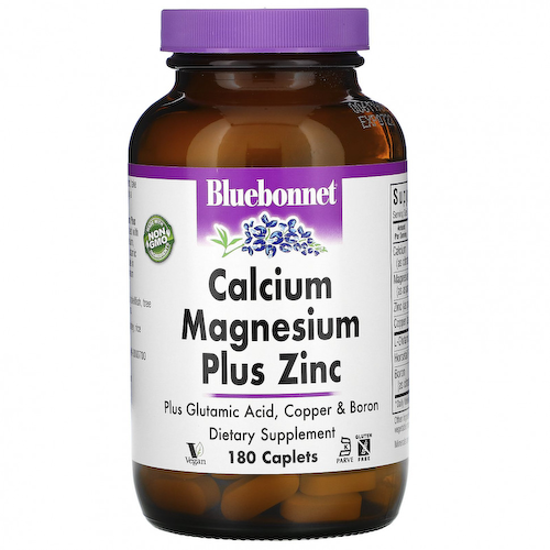 Bluebonnet Nutrition, кальций, магний и цинк, 180 капсул #1