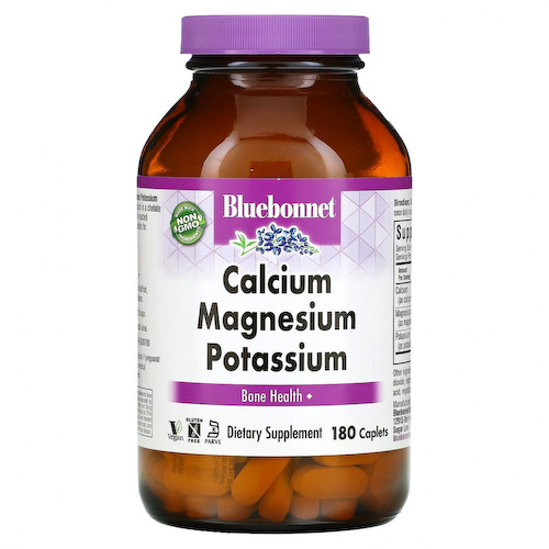 Bluebonnet Nutrition, кальций, магний и калий, 180 капсуловидных таблеток #1