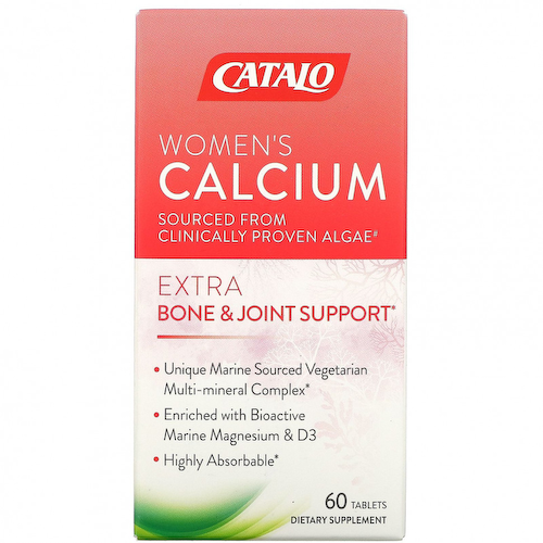 Catalo Naturals, Кальций для женщин, поддержка костей и суставов, 60 таблеток #1