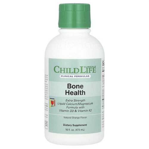 Childlife Clinicals, здоровье костей, жидкий кальциево-магниевый состав с витаминами D3 и K2 и натуральным апельсином, 473 мл (16 жидк. унций) #1