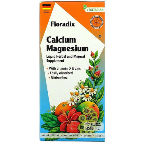 Gaia Herbs, Floradix, Calcium Magnesium, 17 fl oz (500 ml) #1