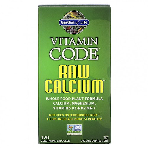 Garden of Life, Vitamin Code, кальций RAW, 120 вегетарианских капсул #1