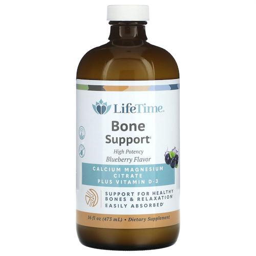 LifeTime Vitamins, цитрат кальция и магния с витамином D3, вкус голубики, 473 мл (16 жидк. унций) #1