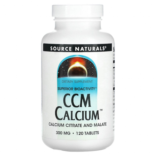 Source Naturals, CCM кальций, 300 мг, 120 таблеток #1