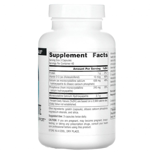 Source Naturals, Гидроксиапатит кальция, 120 капсул #1