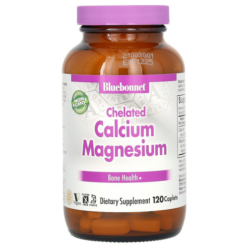 Bluebonnet Nutrition, хелаты магния и кальция, 120 таблеток #1