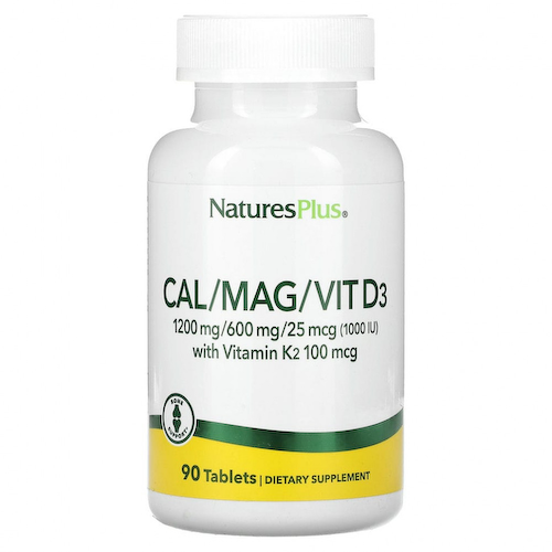 NaturesPlus, Cal / Mag / Vit D3 с витамином K2`` 90 таблеток #1