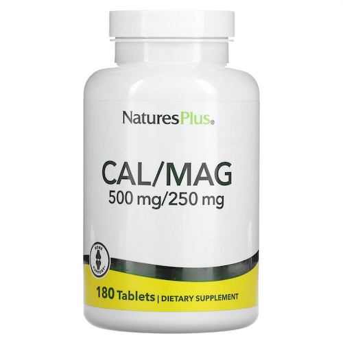 NaturesPlus, Кальций и магний, 500/250 мг, 180 таблеток #1