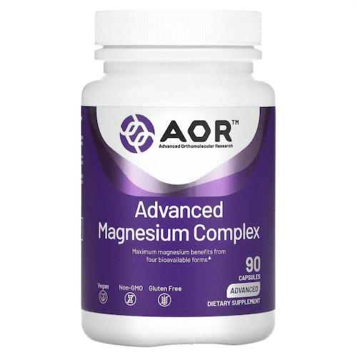 Advanced Orthomolecular Research AOR, Улучшенный комплекс магния, 90 растительных капсул #1