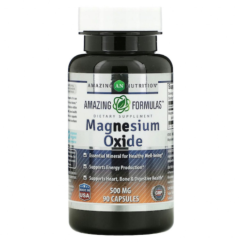 Amazing Nutrition, Оксид магния, 500 мг, 90 капсул #1