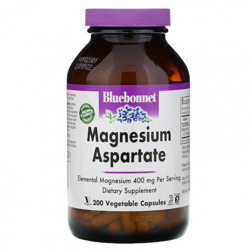 Bluebonnet Nutrition, Аспартат магния, 200 мг, 200 растительных капсул #1