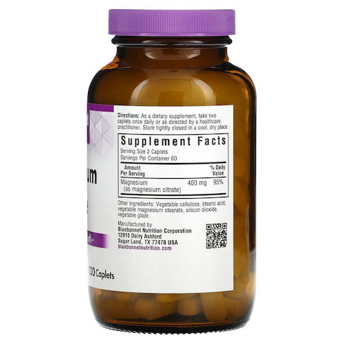 Bluebonnet Nutrition, Цитрат магния, 120 капсул #1