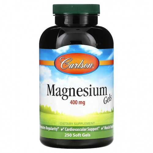 Carlson Labs, жидкий магний, 400 мг, 250 капсул #1