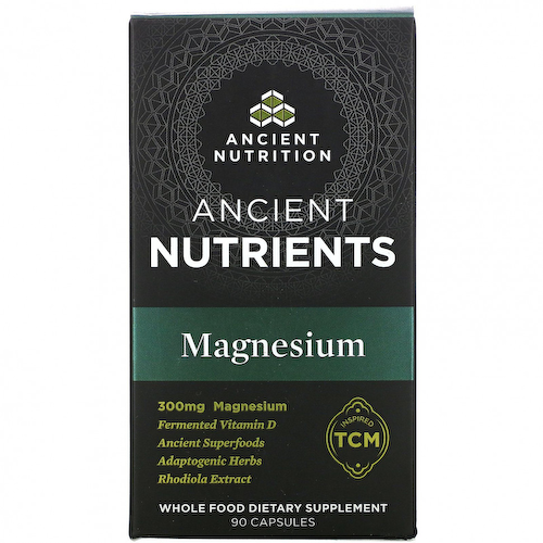 Dr. Axe / Ancient Nutrition, Ancient Nutrients, Магний, 100 мг, 90 капсул #1