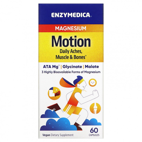 Enzymedica, Магний, движение, 60 капсул #1
