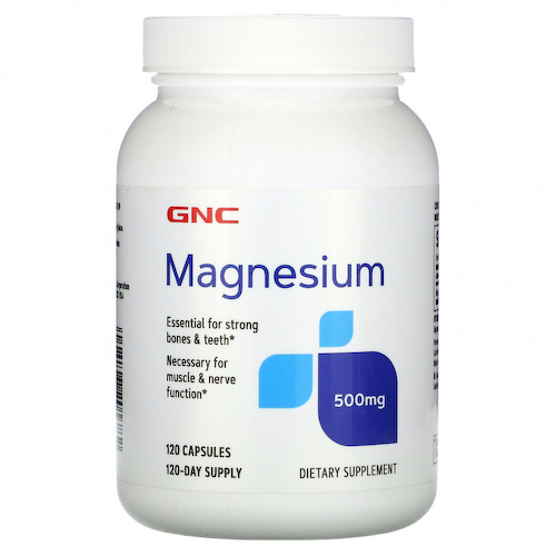 GNC, Магний, 500 мг, 120 капсул #1