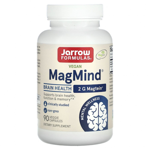 Jarrow Formulas, MagMind, магний, 90 вегетарианских капсул #1