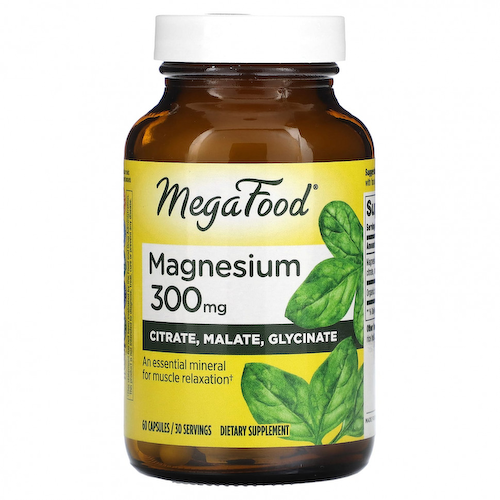 MegaFood, Магний, 300 мг, 60 капсул #1
