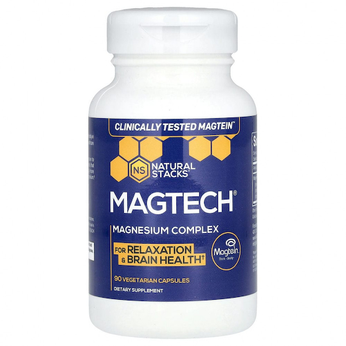 Natural Stacks, MagTech, комплекс магния, 90 растительных капсул #1