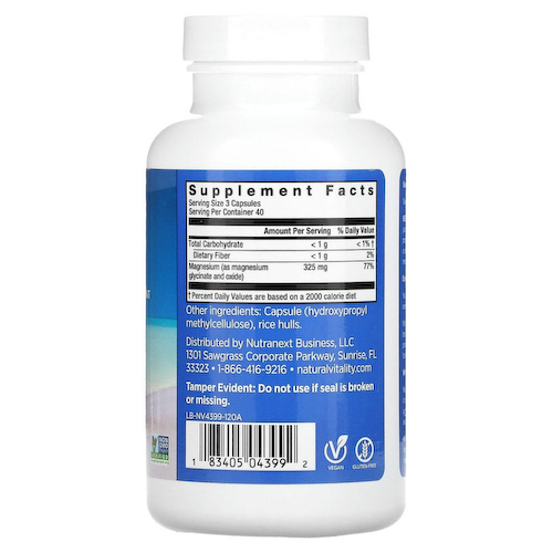 Natural Vitality, CALM, магний, 120 капсул #1