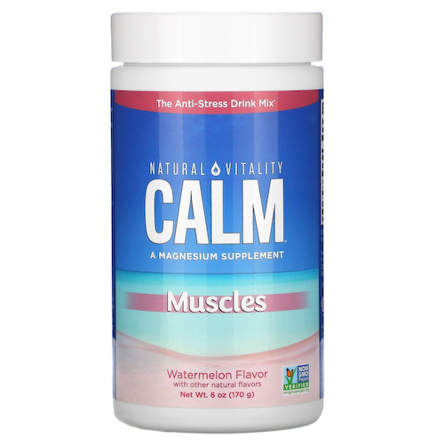 Natural Vitality, Calm, Muscles, вкус арбуза, 6 унций (170 г) #1