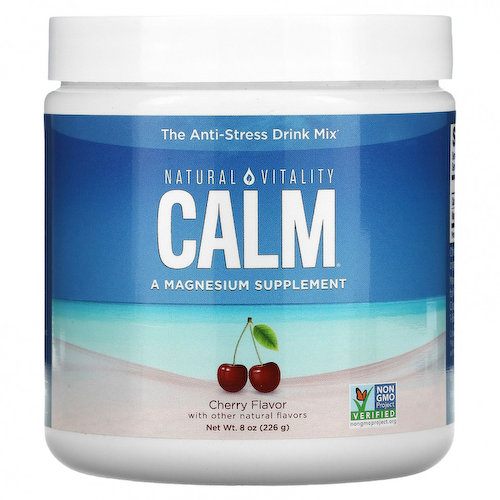 Natural Vitality, CALM, смесь для снятия стресса, вишня, 226 г (8 унций) #1
