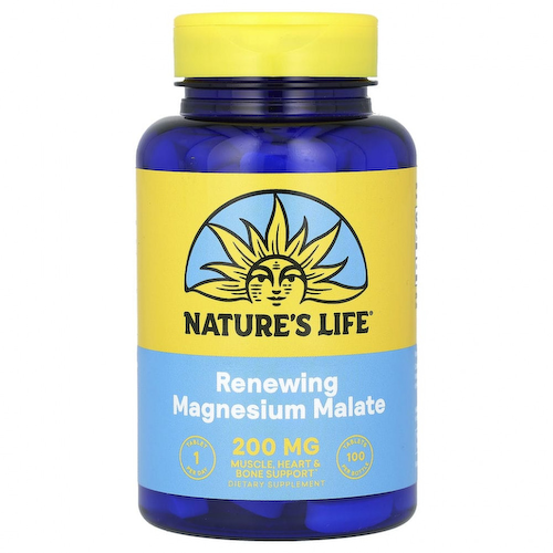 Nature's Life, Magnesium Malate (Малат магния), 1300 мг, 100 таблеток #1